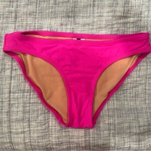 J. Crew Pink Women's classic Bikini Bottom XS NWOT